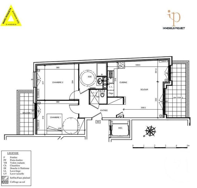 Appartement F3 &agrave; vendre - 3 pi&egrave;ces - 64,33 m2 - St Maur Des Fosses - 94 - ILE-DE-FRANCE
